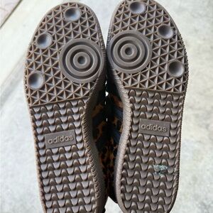 Adidas Brown Leopard Print Sneakers